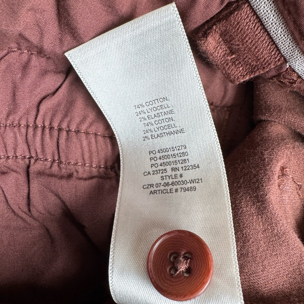 Aritzias Wilfred Free High-Rise Utility Ascendant pant in Gd Shitake Size 6 - Picture 11 of 12